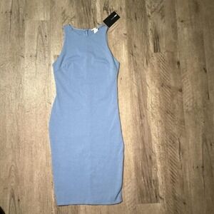 Fashion Nova blue bodycon dress